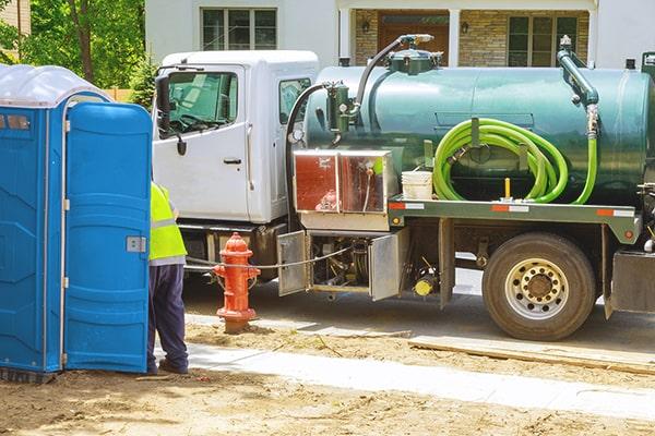 employees at San Bernardino Porta Potty